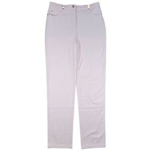 St John Sport Pants Women 8 Light Pink Straight Leg Business Casual Stretch Tall